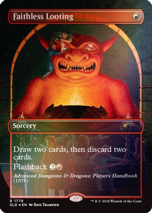 Faithless Looting (Rainbow Foil) (SLD-1779) - Secret Lair Drop Series Foil - Premium MTG Single from Wizards of the Coast - Just $1.54! Shop now at Game Crave Tournament Store