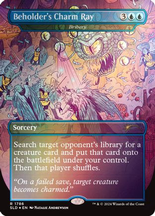 Beholder's Charm Ray - Bribery (Rainbow Foil) (SLD-1786) - Secret Lair Drop Series Foil - Premium MTG Single from Wizards of the Coast - Just $1.66! Shop now at Game Crave Tournament Store