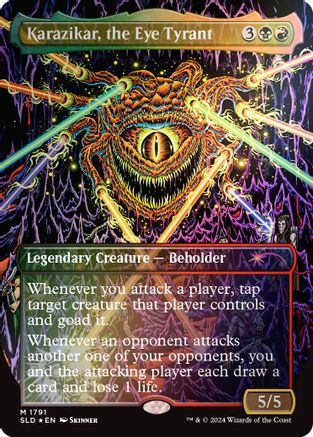 Karazikar, the Eye Tyrant (Rainbow Foil) (SLD-1791) - Secret Lair Drop Series Foil - Premium MTG Single from Wizards of the Coast - Just $3.11! Shop now at Game Crave Tournament Store