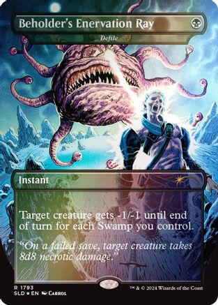 Beholder's Enervation Ray - Defile (Rainbow Foil) (SLD-1793) - Secret Lair Drop Series Foil - Premium MTG Single from Wizards of the Coast - Just $0.70! Shop now at Game Crave Tournament Store