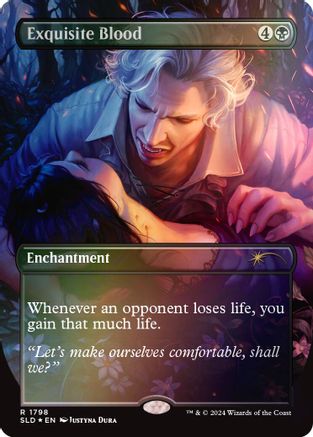 Exquisite Blood (Rainbow Foil) (SLD-1798) - Secret Lair Drop Series Foil - Premium MTG Single from Wizards of the Coast - Just $9.21! Shop now at Game Crave Tournament Store
