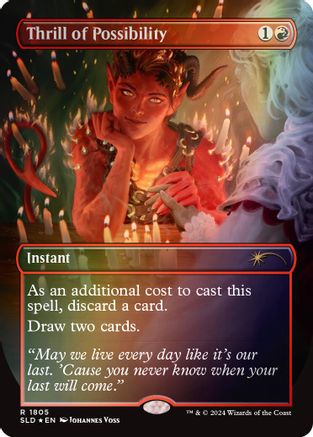Thrill of Possibility (Rainbow Foil) (SLD-1805) - Secret Lair Drop Series Foil - Premium MTG Single from Wizards of the Coast - Just $1.04! Shop now at Game Crave Tournament Store