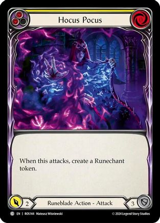 Hocus Pocus (Yellow) (ROS144) - Rosetta Rainbow Foil