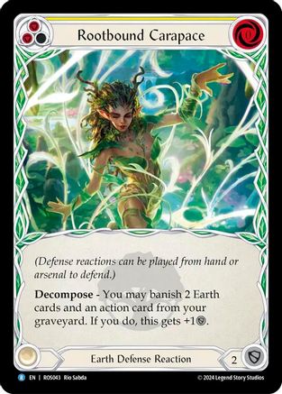 Rootbound Carapace (Yellow) (ROS043) - Rosetta Rainbow Foil