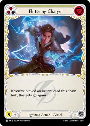Flittering Charge (Yellow) (ROS090) - Rosetta Rainbow Foil