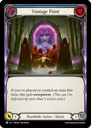 Vantage Point (Blue) (ROS126) - Rosetta Rainbow Foil