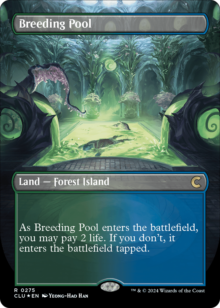 Breeding Pool (CLU-275) - Ravnica: Clue Edition (Borderless) Foil - Premium MTG Single from Wizards of the Coast - Just $25.87! Shop now at Game Crave Tournament Store