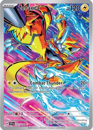 Zeraora 151 - SV07 Stellar Crown Holofoil - Premium Pokemon Single from Nintendo - Just $5.27! Shop now at Game Crave Tournament Store