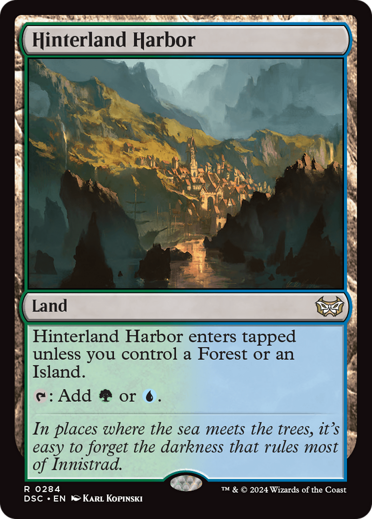 Hinterland Harbor (DSC-284) - Duskmourn: House of Horror Commander - Premium MTG Single from Wizards of the Coast - Just $0.26! Shop now at Game Crave Tournament Store