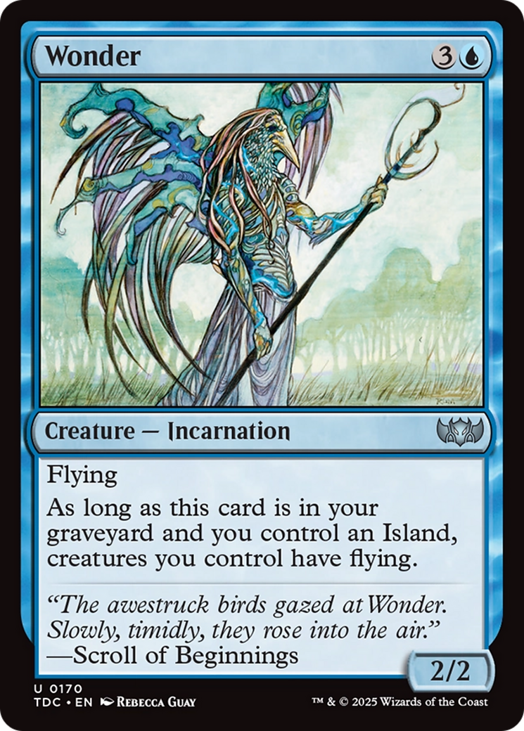 Wonder (TDC-170) - Tarkir: Dragonstorm Commander - Premium MTG Single from Wizards of the Coast - Just $0.27! Shop now at Game Crave Tournament Store