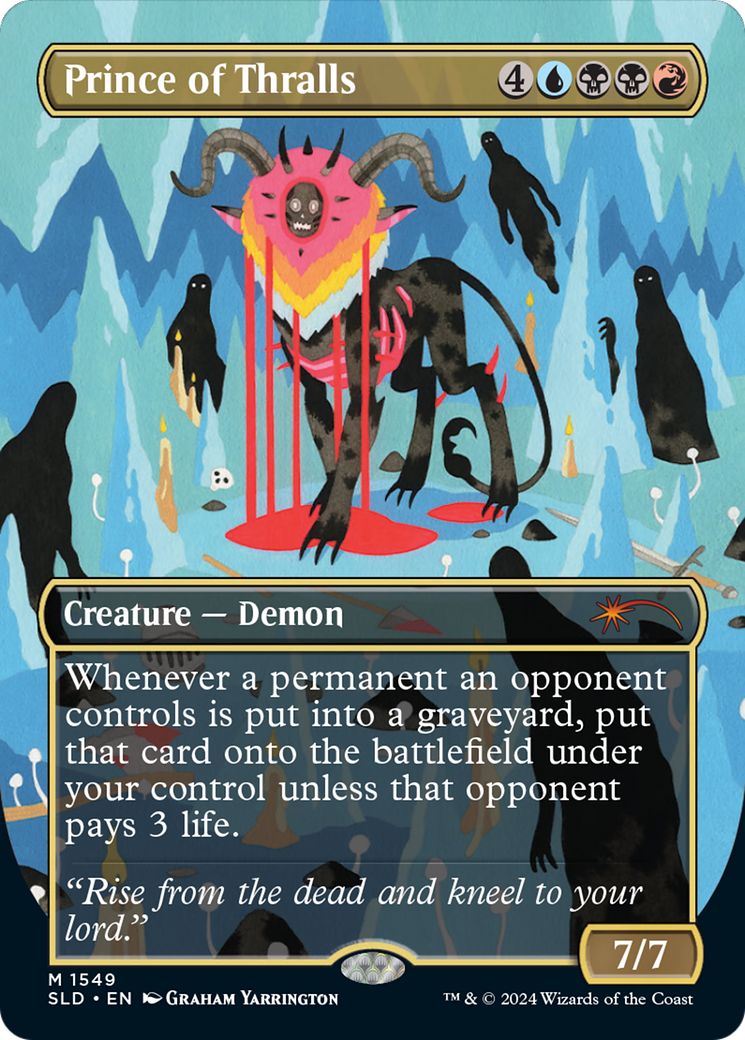 Prince of Thralls (SLD-1549) - Secret Lair Drop (Borderless) - Premium MTG Single from Wizards of the Coast - Just $3.97! Shop now at Game Crave Tournament Store