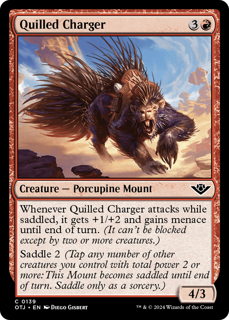 Quilled Charger (OTJ-139) - Outlaws of Thunder Junction - Premium MTG Single from Wizards of the Coast - Just $0.25! Shop now at Game Crave Tournament Store