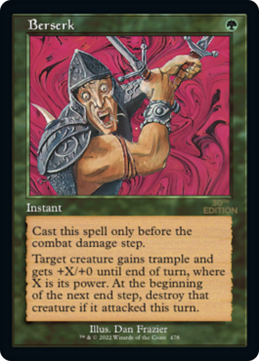 Berserk (30A-478) - 30th Anniversary Edition - Premium MTG Single from Wizards of the Coast - Just $32.40! Shop now at Game Crave Tournament Store