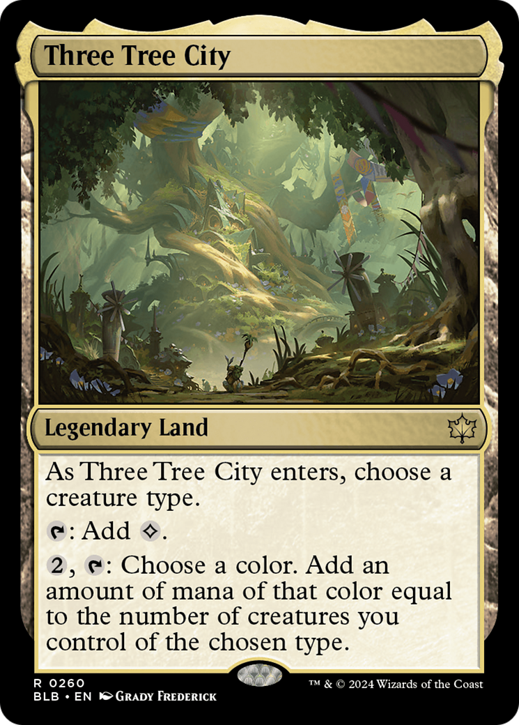 Three Tree City (BLB-260) - Bloomburrow - Premium MTG Single from Wizards of the Coast - Just $17.62! Shop now at Game Crave Tournament Store