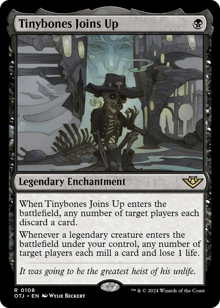 Tinybones Joins Up (OTJ-108) - Outlaws of Thunder Junction Foil - Premium MTG Single from Wizards of the Coast - Just $0.51! Shop now at Game Crave Tournament Store