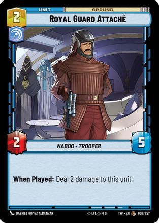 Royal Guard Attaché (059/257) - Twilight of the Republic - Premium Star Wars: Unlimited Single from Twilight of the Republic - Just $0.08! Shop now at Game Crave Tournament Store