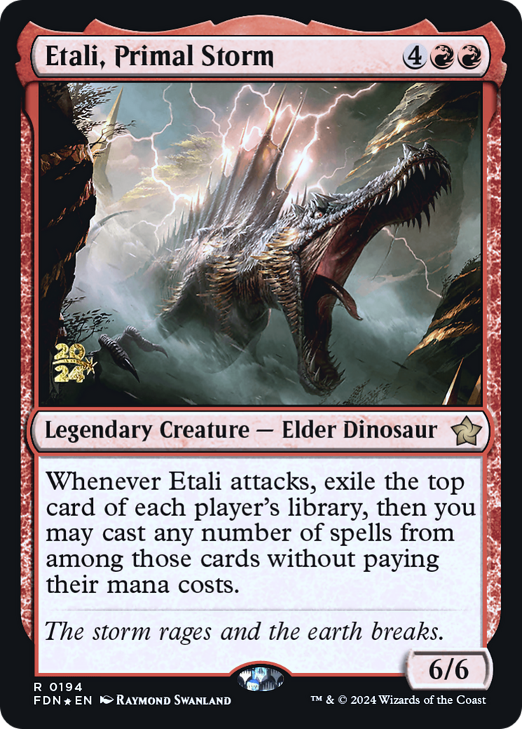 Etali, Primal Storm (PRE-194S) - Foundations Promos Foil - Premium MTG Single from Wizards of the Coast - Just $0.13! Shop now at Game Crave Tournament Store