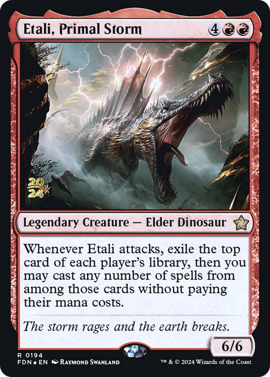 Etali, Primal Storm (PRE-194S) - Foundations Promos Foil - Premium MTG Single from Wizards of the Coast - Just $0.13! Shop now at Game Crave Tournament Store