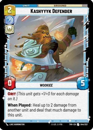Kashyyyk Defender (044/257) - Twilight of the Republic Foil - Premium Star Wars: Unlimited Single from Twilight of the Republic - Just $0.08! Shop now at Game Crave Tournament Store