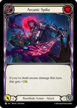 Arcanic Spike (Yellow) (ROS135) - Rosetta Rainbow Foil