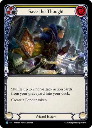 Save the Thought (Yellow) (ROS180) - Rosetta Rainbow Foil