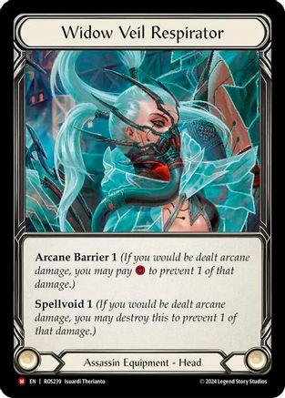 Widow Veil Respirator (ROS239) - Rosetta Cold Foil