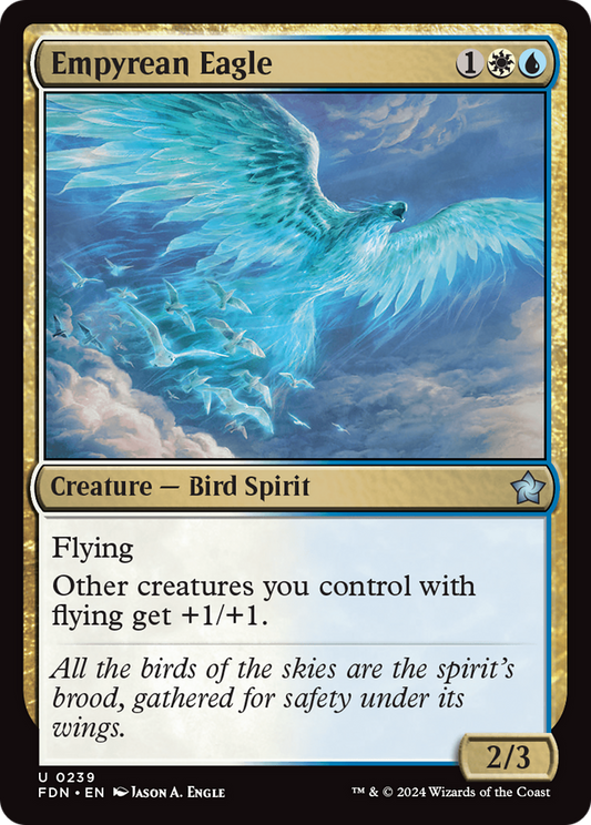 Empyrean Eagle (FDN-239) - Foundations - Premium MTG Single from Wizards of the Coast - Just $0.25! Shop now at Game Crave Tournament Store