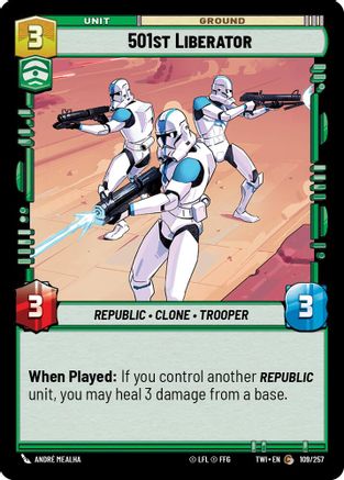 501st Liberator (109/257) - Twilight of the Republic - Premium Star Wars: Unlimited Single from Twilight of the Republic - Just $0.08! Shop now at Game Crave Tournament Store