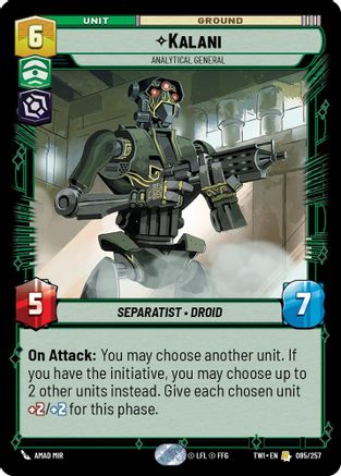 Kalani - Analytical General (085/257) - Twilight of the Republic - Premium Star Wars: Unlimited Single from Twilight of the Republic - Just $0.08! Shop now at Game Crave Tournament Store