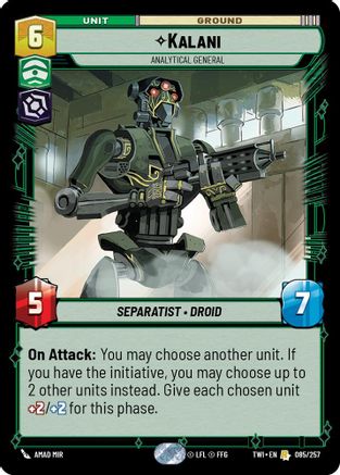 Kalani - Analytical General (085/257) - Twilight of the Republic Foil - Premium Star Wars: Unlimited Single from Twilight of the Republic - Just $0.11! Shop now at Game Crave Tournament Store