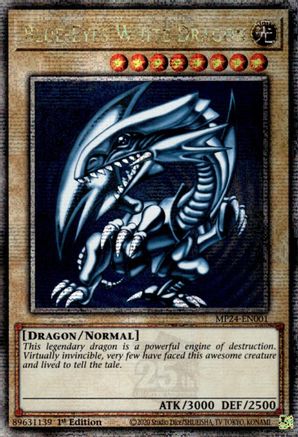 Blue-Eyes White Dragon (Quarter Century Secret Rare) (MP24-EN001) - 25th Anniversary Tin: Dueling Mirrors 1st Edition - Premium Yugioh Single from Konami - Just $23.37! Shop now at Game Crave Tournament Store
