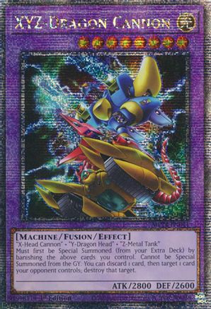 XYZ-Dragon Cannon (Alternate Art) (Quarter Century Secret Rare) (MP24-EN011) - 25th Anniversary Tin: Dueling Mirrors 1st Edition - Premium Yugioh Single from Konami - Just $0.50! Shop now at Game Crave Tournament Store