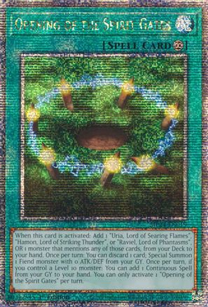 Opening of the Spirit Gates (Quarter Century Secret Rare) (MP24-EN019) - 25th Anniversary Tin: Dueling Mirrors 1st Edition - Premium Yugioh Single from Konami - Just $0.68! Shop now at Game Crave Tournament Store