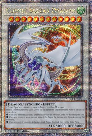 Cosmic Blazar Dragon (Quarter Century Secret Rare) (MP24-EN029) - 25th Anniversary Tin: Dueling Mirrors 1st Edition - Premium Yugioh Single from Konami - Just $4.93! Shop now at Game Crave Tournament Store