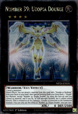 Number 39: Utopia Double (Quarter Century Secret Rare) (MP24-EN031) - 25th Anniversary Tin: Dueling Mirrors 1st Edition - Premium Yugioh Single from Konami - Just $0.92! Shop now at Game Crave Tournament Store