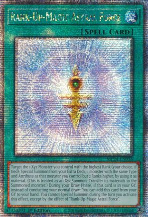 Rank-Up-Magic Astral Force (Quarter Century Secret Rare) (MP24-EN035) - 25th Anniversary Tin: Dueling Mirrors 1st Edition - Premium Yugioh Single from Konami - Just $0.29! Shop now at Game Crave Tournament Store
