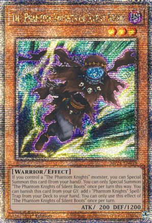 The Phantom Knights of Silent Boots (Quarter Century Secret Rare) (MP24-EN039) - 25th Anniversary Tin: Dueling Mirrors 1st Edition - Premium Yugioh Single from Konami - Just $0.49! Shop now at Game Crave Tournament Store