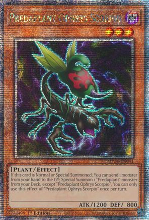 Predaplant Ophrys Scorpio (Quarter Century Secret Rare) (MP24-EN041) - 25th Anniversary Tin: Dueling Mirrors 1st Edition - Premium Yugioh Single from Konami - Just $0.37! Shop now at Game Crave Tournament Store