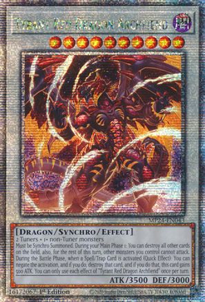 Tyrant Red Dragon Archfiend (Quarter Century Secret Rare) (MP24-EN043) - 25th Anniversary Tin: Dueling Mirrors 1st Edition - Premium Yugioh Single from Konami - Just $0.65! Shop now at Game Crave Tournament Store