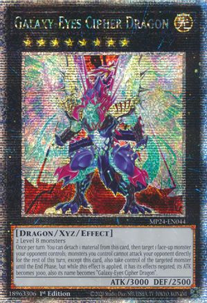 Galaxy-Eyes Cipher Dragon (Quarter Century Secret Rare) (MP24-EN044) - 25th Anniversary Tin: Dueling Mirrors 1st Edition - Premium Yugioh Single from Konami - Just $0.87! Shop now at Game Crave Tournament Store