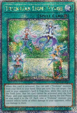 Trickstar Light Stage (Quarter Century Secret Rare) (MP24-EN046) - 25th Anniversary Tin: Dueling Mirrors 1st Edition - Premium Yugioh Single from Konami - Just $0.48! Shop now at Game Crave Tournament Store