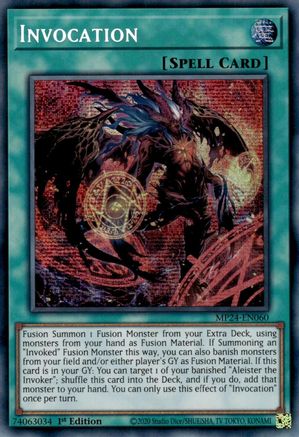Invocation (Alternate Art) (MP24-EN060) - 25th Anniversary Tin: Dueling Mirrors 1st Edition - Premium Yugioh Single from Konami - Just $1.84! Shop now at Game Crave Tournament Store