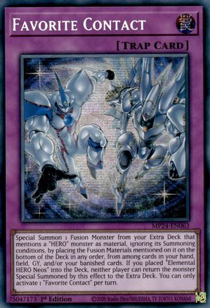 Favorite Contact (MP24-EN063) - 25th Anniversary Tin: Dueling Mirrors 1st Edition - Premium Yugioh Single from Konami - Just $2.33! Shop now at Game Crave Tournament Store