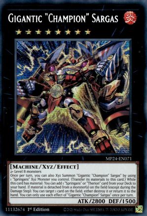 Gigantic "Champion" Sargas (MP24-EN071) - 25th Anniversary Tin: Dueling Mirrors 1st Edition - Premium Yugioh Single from Konami - Just $0.42! Shop now at Game Crave Tournament Store
