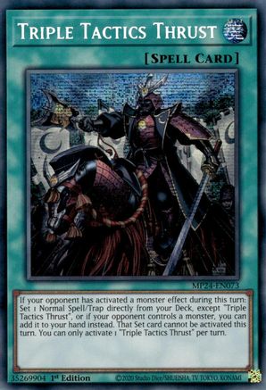 Triple Tactics Thrust (MP24-EN073) - 25th Anniversary Tin: Dueling Mirrors 1st Edition - Premium Yugioh Single from Konami - Just $16.34! Shop now at Game Crave Tournament Store