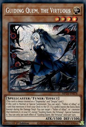 Guiding Quem, the Virtuous (MP24-EN078) - 25th Anniversary Tin: Dueling Mirrors 1st Edition - Premium Yugioh Single from Konami - Just $1.98! Shop now at Game Crave Tournament Store