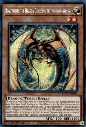 Ringowurm, the Dragon Guarding the Hundred Apples (MP24-EN080) - 25th Anniversary Tin: Dueling Mirrors 1st Edition - Premium Yugioh Single from Konami - Just $0.77! Shop now at Game Crave Tournament Store