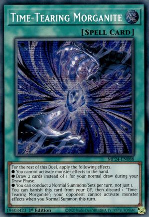 Time-Tearing Morganite (MP24-EN088) - 25th Anniversary Tin: Dueling Mirrors 1st Edition - Premium Yugioh Single from Konami - Just $4.78! Shop now at Game Crave Tournament Store