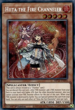 Hiita the Fire Channeler (MP24-EN094) - 25th Anniversary Tin: Dueling Mirrors 1st Edition - Premium Yugioh Single from Konami - Just $0.34! Shop now at Game Crave Tournament Store