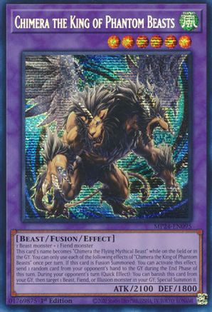 Chimera the King of Phantom Beasts (MP24-EN095) - 25th Anniversary Tin: Dueling Mirrors 1st Edition - Premium Yugioh Single from Konami - Just $1.26! Shop now at Game Crave Tournament Store